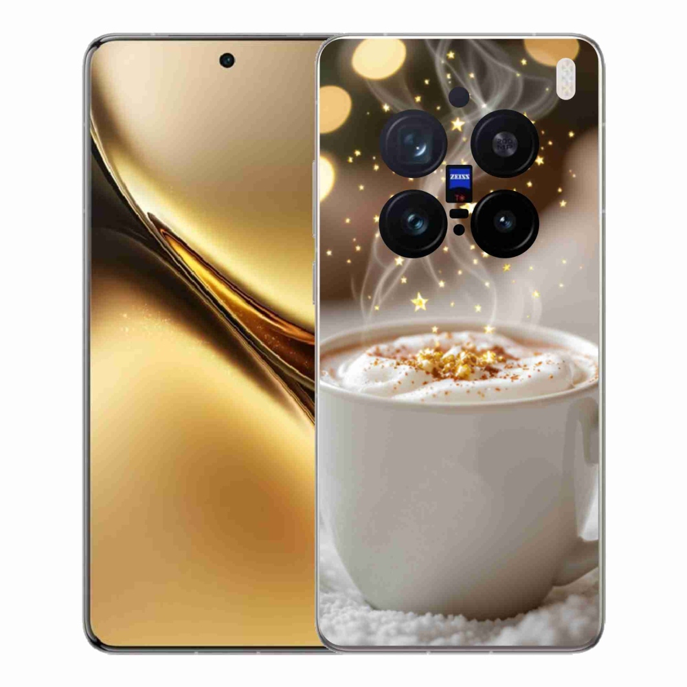 Gelový kryt mmCase na Vivo X200 Pro 5G - vánoční horký nápoj