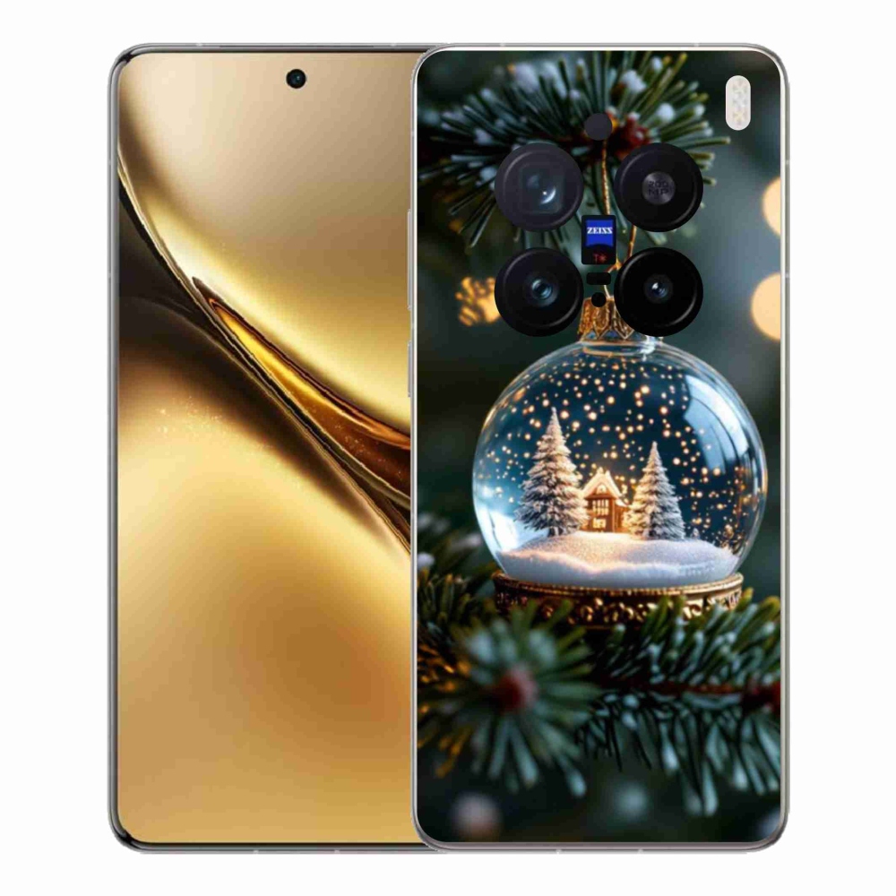 Gelový kryt mmCase na Vivo X200 Pro 5G - vánoční koule 2