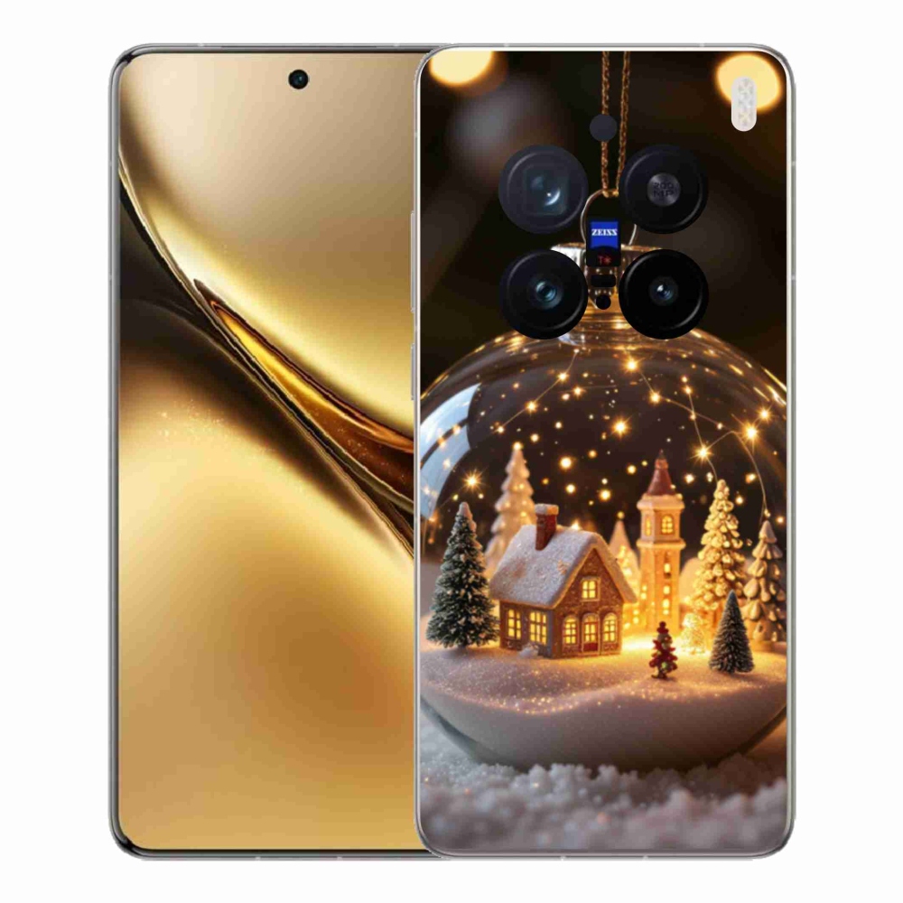 Gelový kryt mmCase na Vivo X200 Pro 5G - vánoční koule 3