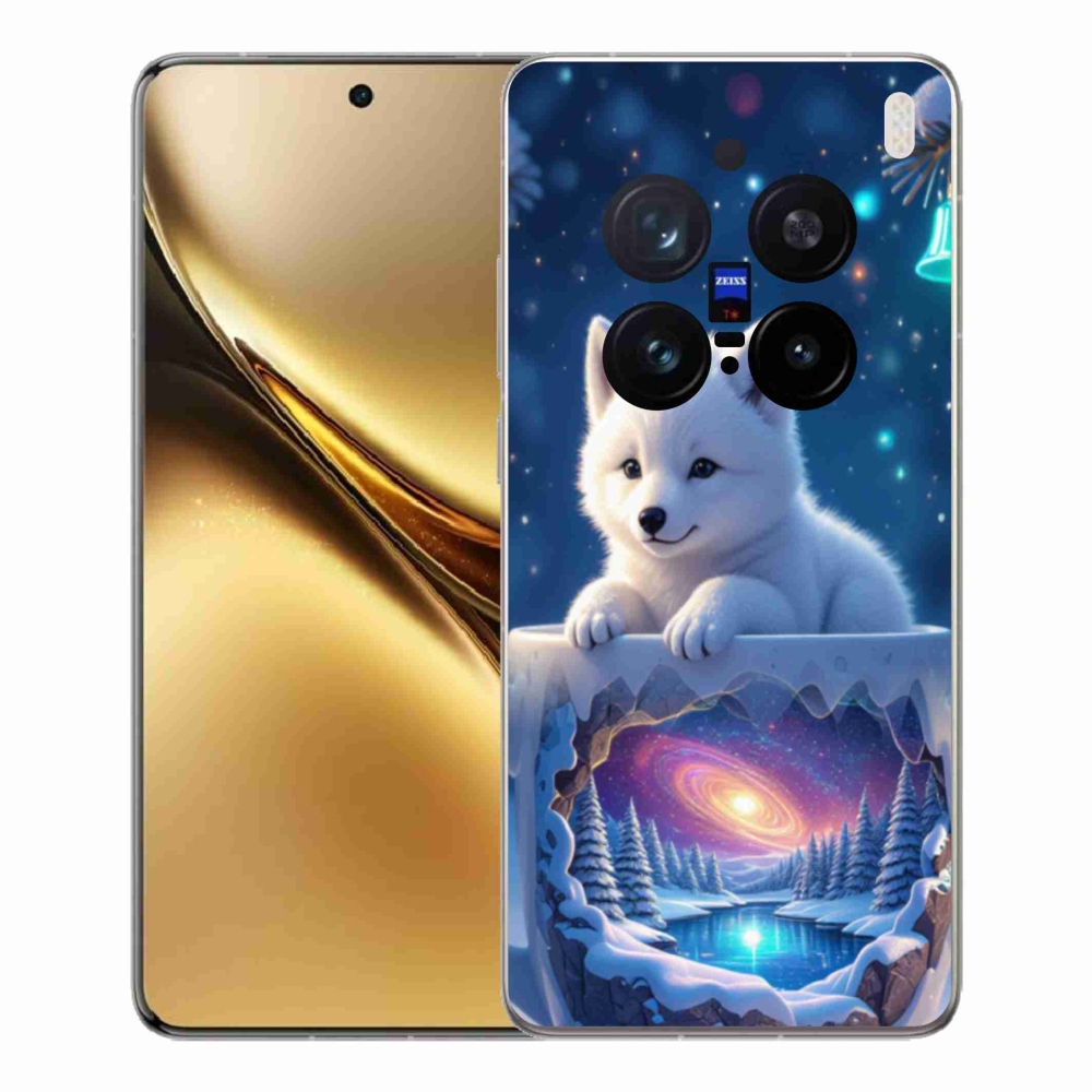 Gelový kryt mmCase na Vivo X200 Pro 5G - vánoční štěně