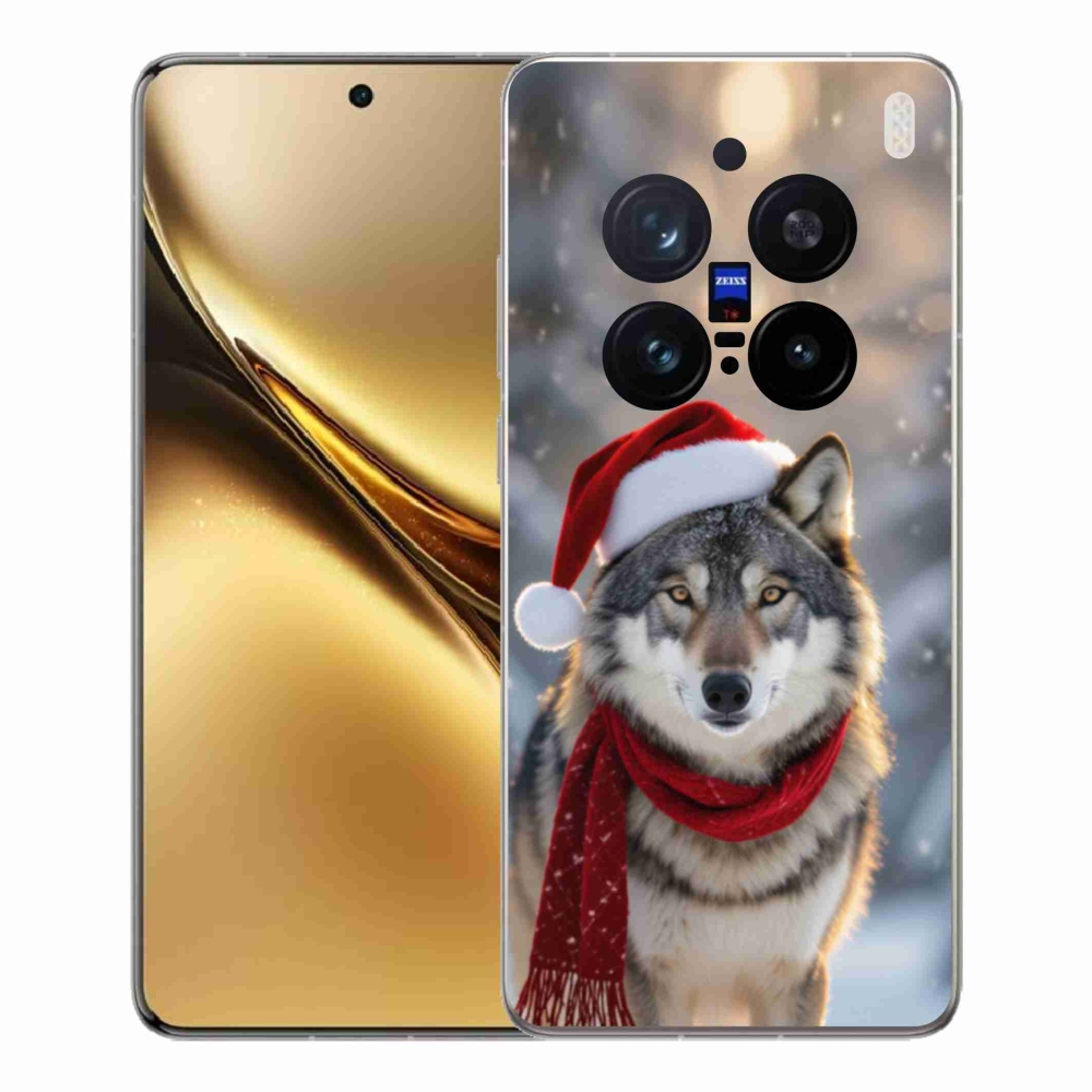 Gelový kryt mmCase na Vivo X200 Pro 5G - vánoční vlk