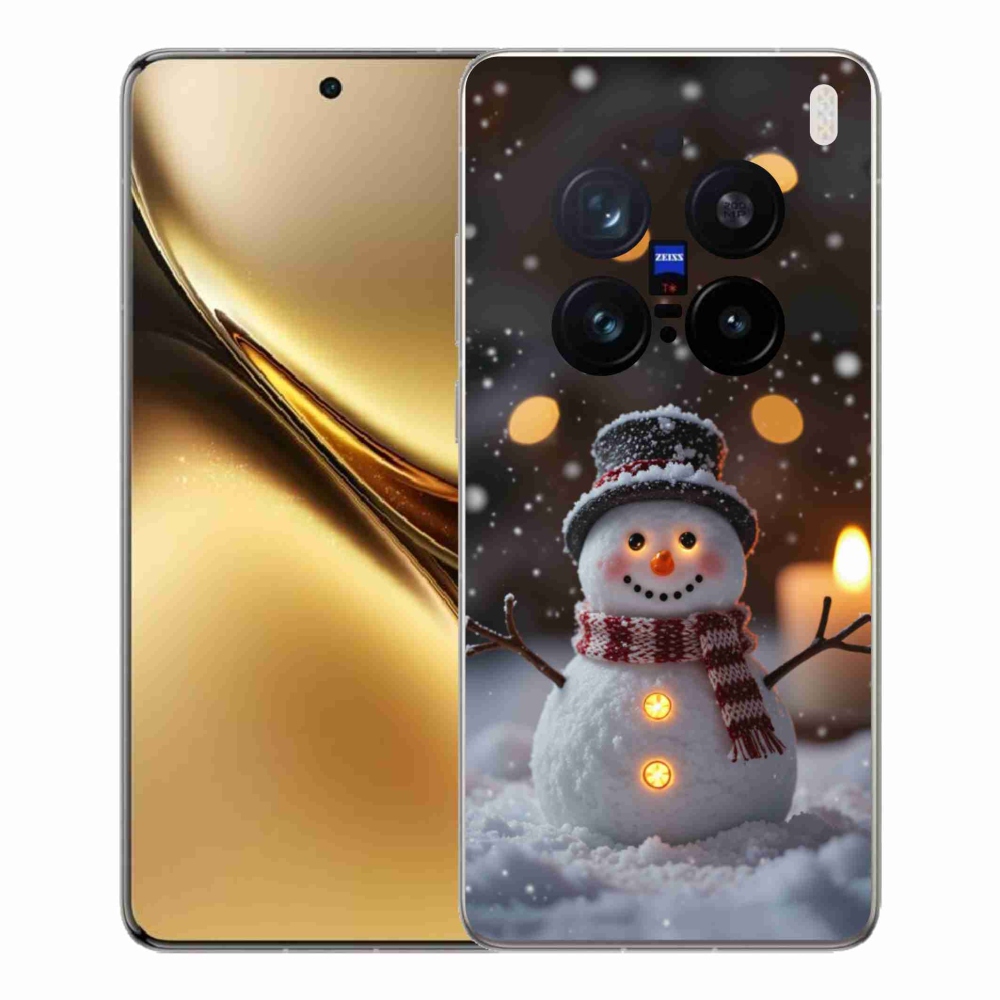 Gelový kryt mmCase na Vivo X200 Pro 5G - veselý sněhulák