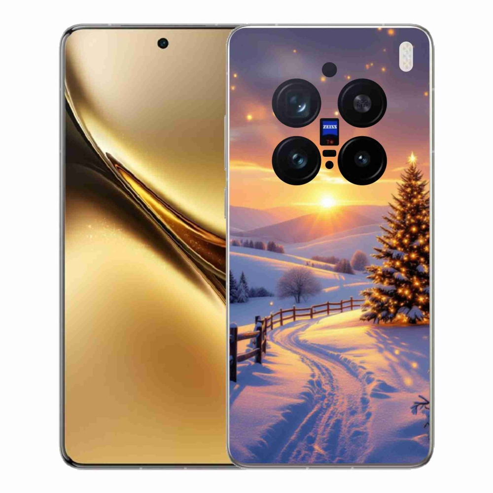Gelový kryt mmCase na Vivo X200 Pro 5G - zimní krajina