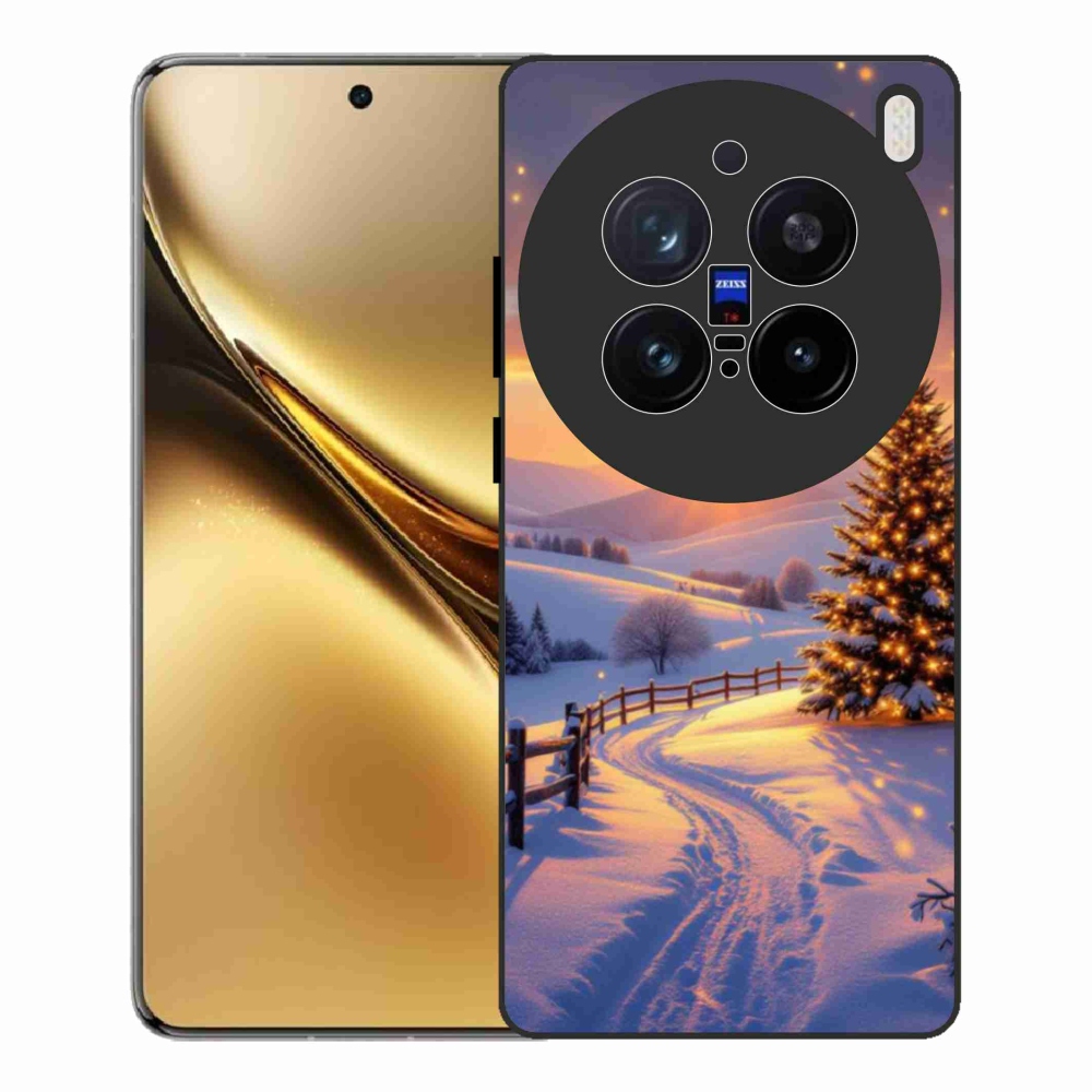 Gelový kryt mmCase na Vivo X200 Pro 5G - zimní krajina