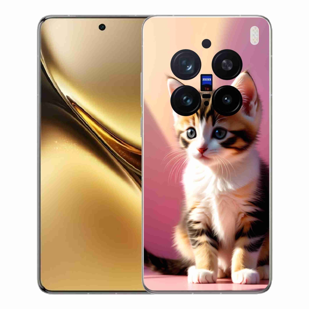 Gelový kryt mmCase na Vivo X200 Pro 5G - zvědavé kotě 2