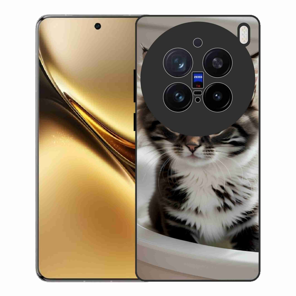 Gelový kryt mmCase na Vivo X200 Pro 5G - zvědavé kotě