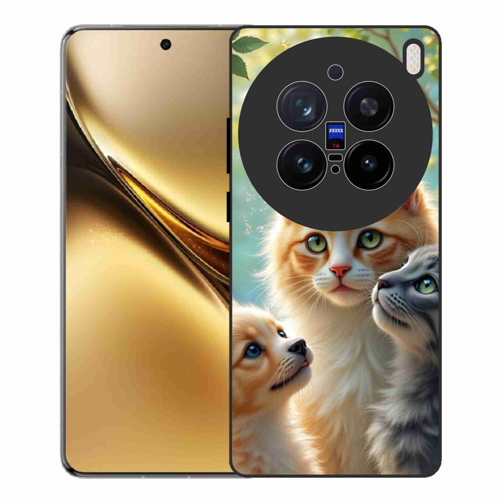 Gelový kryt mmCase na Vivo X200 Pro 5G - zvířecí přátelství 2