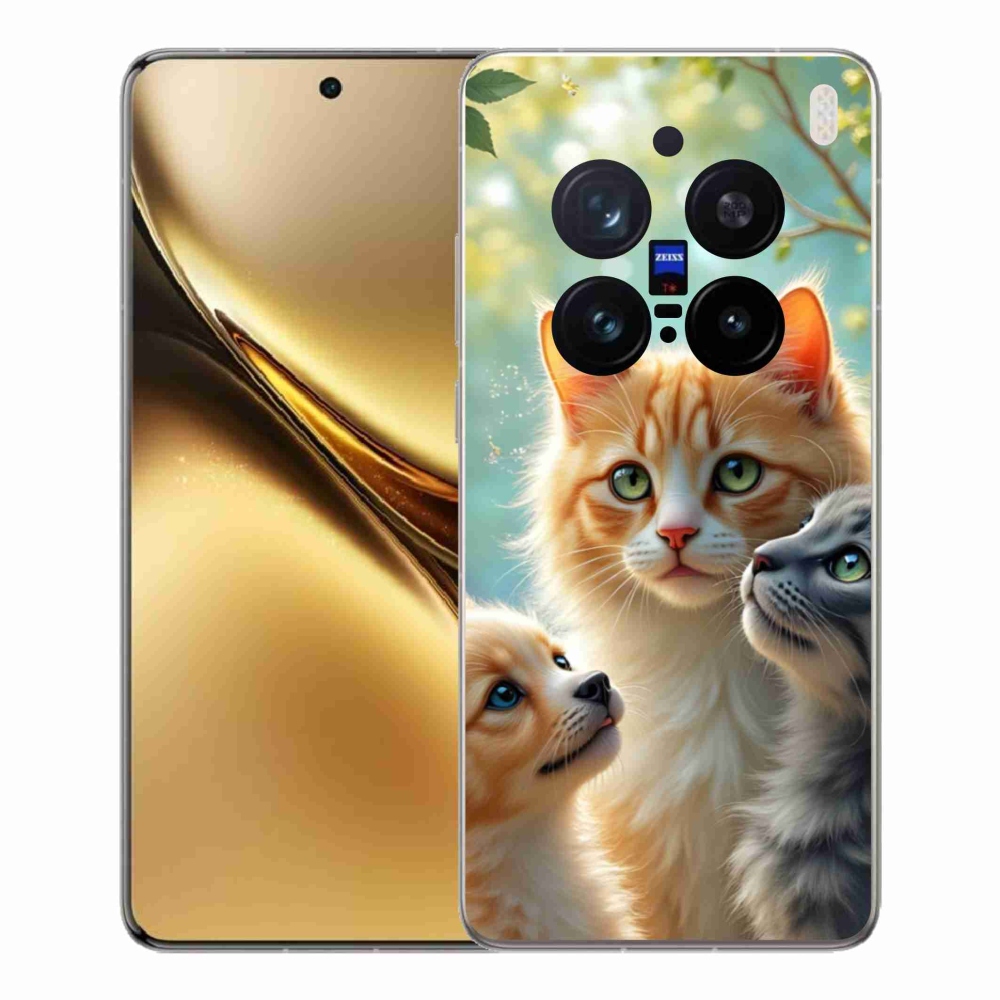 Gelový kryt mmCase na Vivo X200 Pro 5G - zvířecí přátelství 2