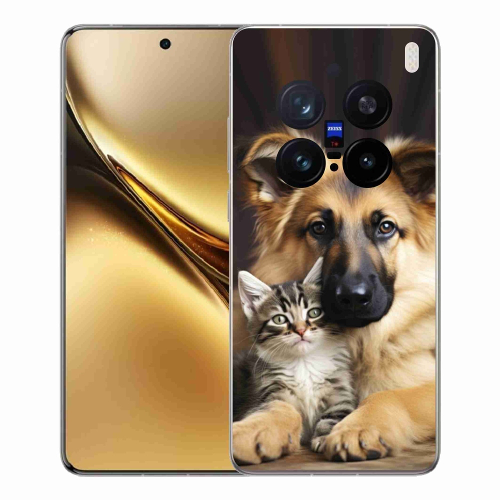 Gelový kryt mmCase na Vivo X200 Pro 5G - zvířecí přátelství