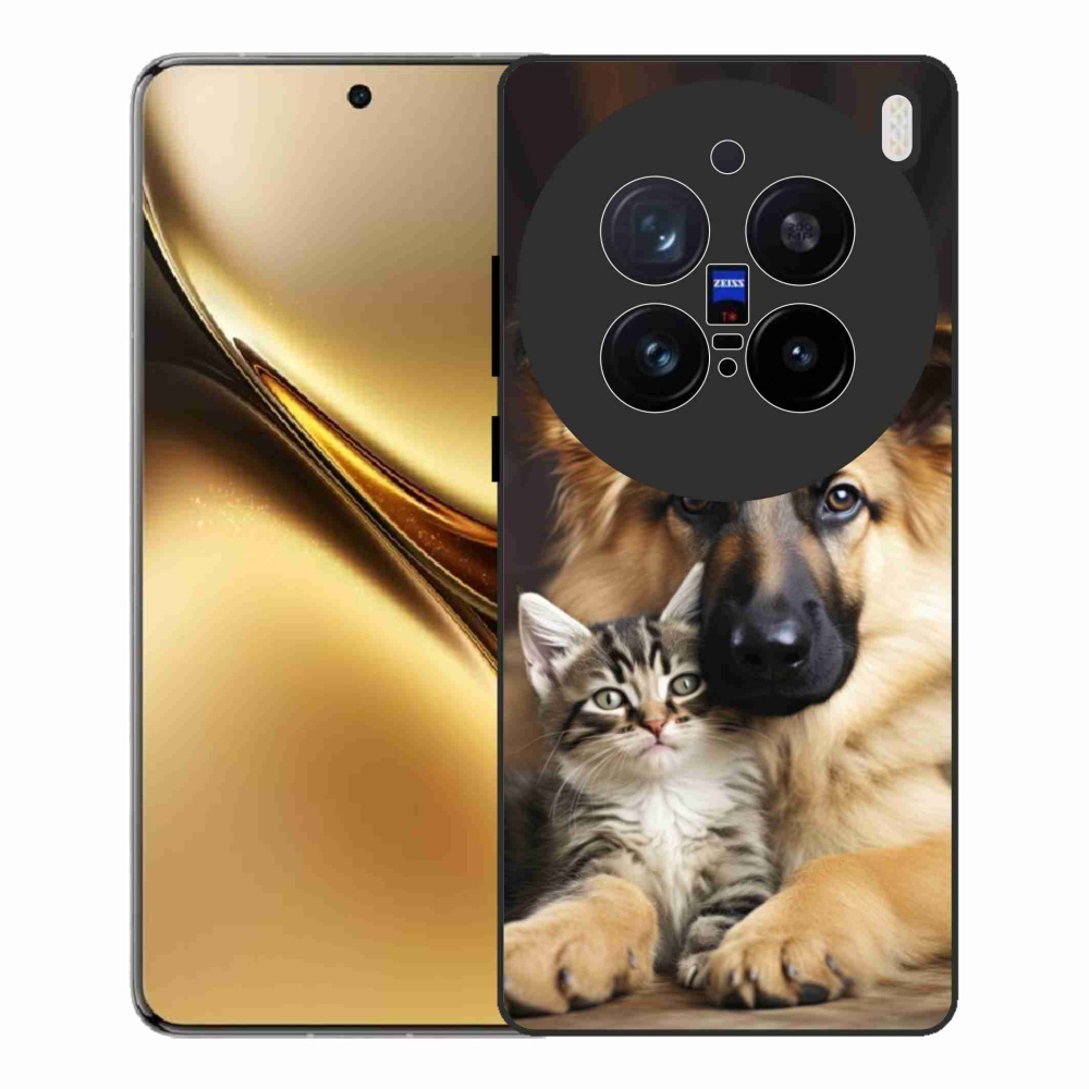 Gelový kryt mmCase na Vivo X200 Pro 5G - zvířecí přátelství