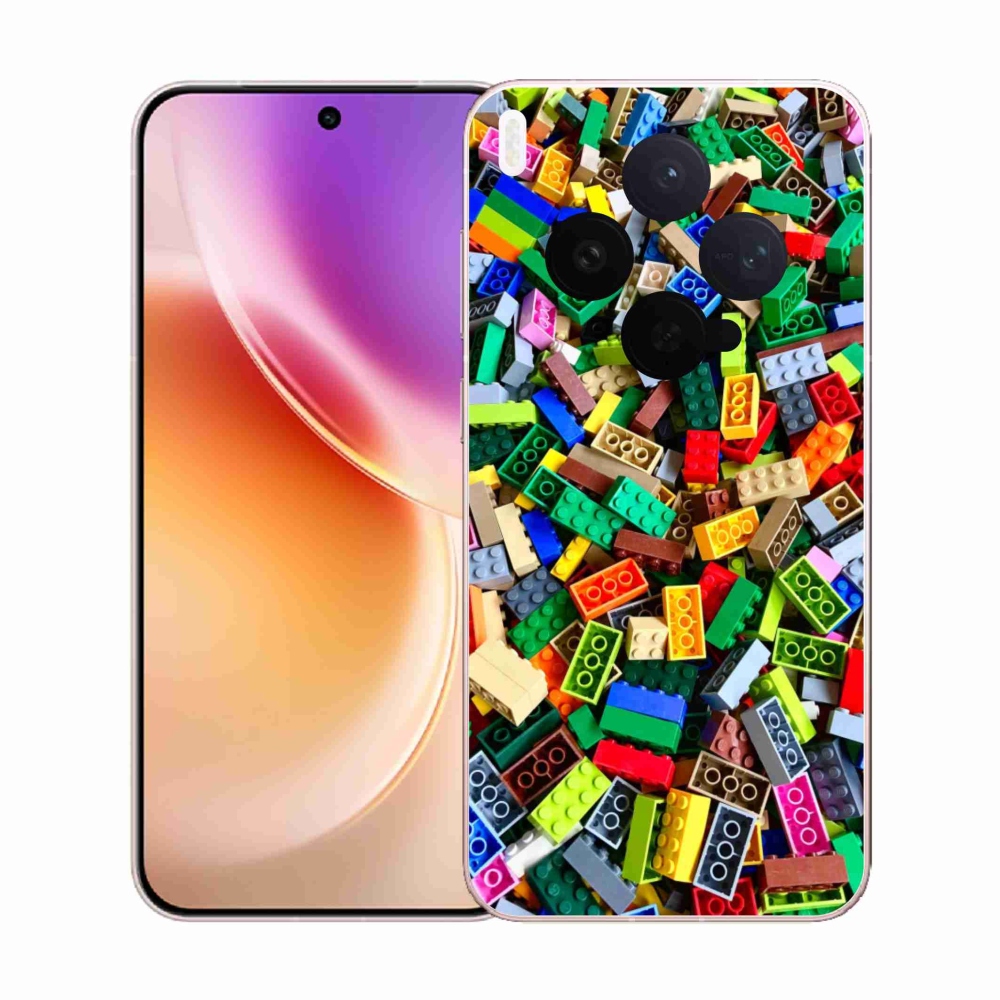 Gelový kryt mmCase na Vivo X300 5G - barevné stavební kostky