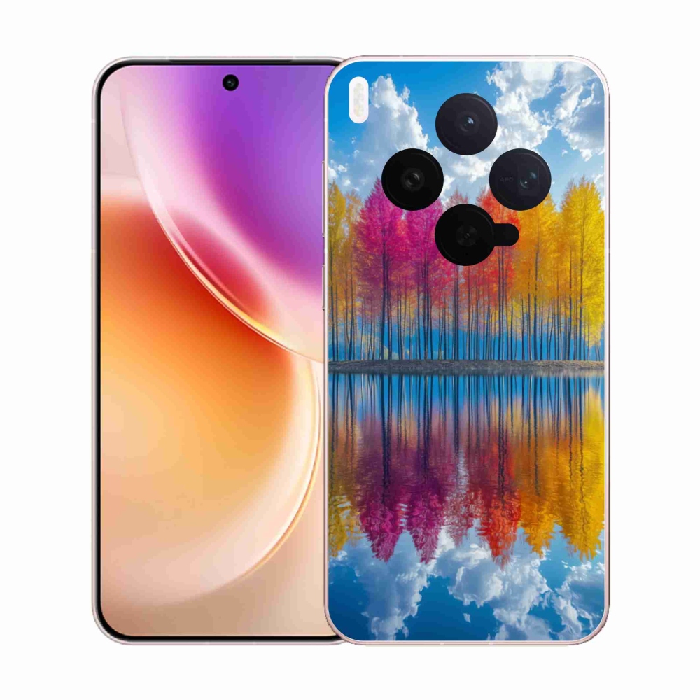 Gelový kryt mmCase na Vivo X300 5G - barevné stromy