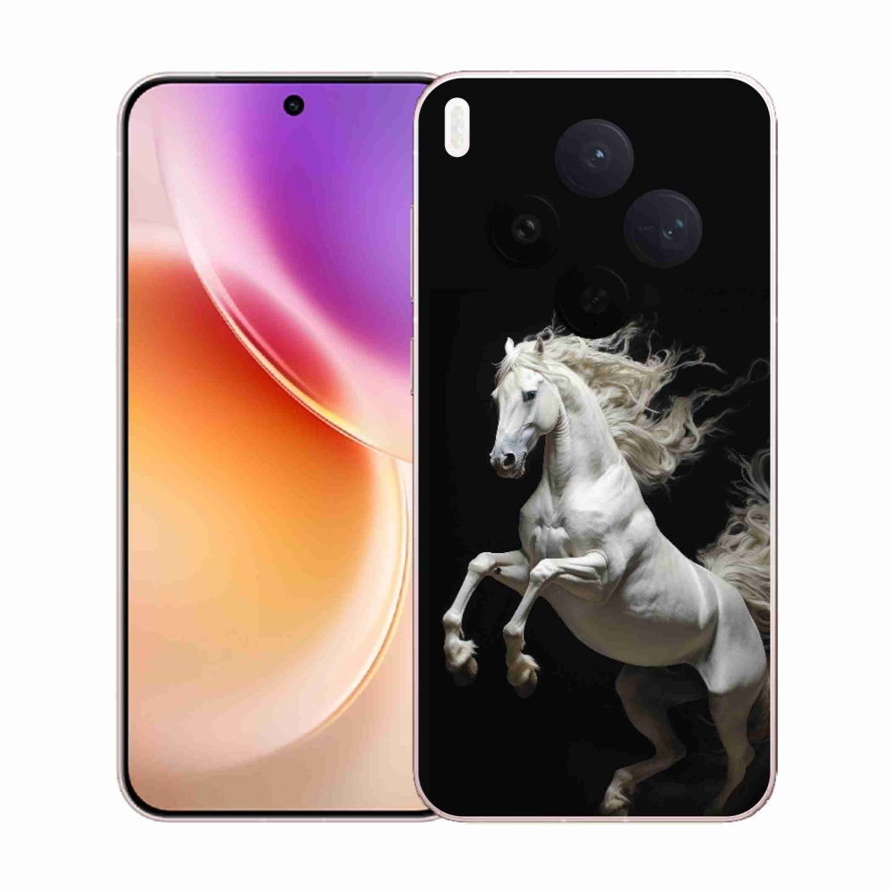 Gelový kryt mmCase na Vivo X300 5G - bílý kůň 4