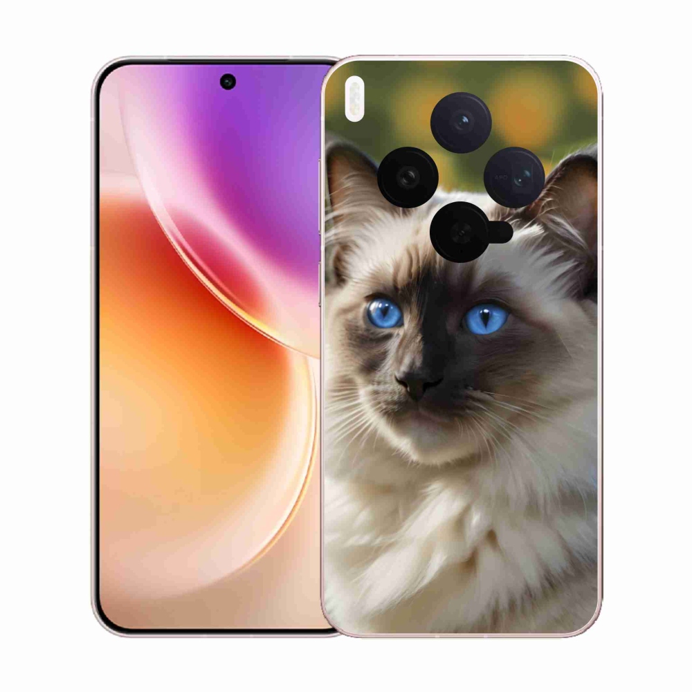 Gelový kryt mmCase na Vivo X300 5G - bílý ragdoll