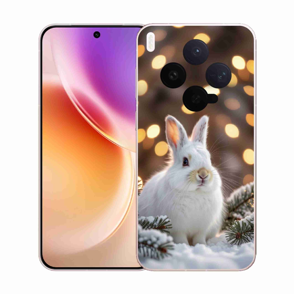 Gelový kryt mmCase na Vivo X300 5G - bílý zajíc