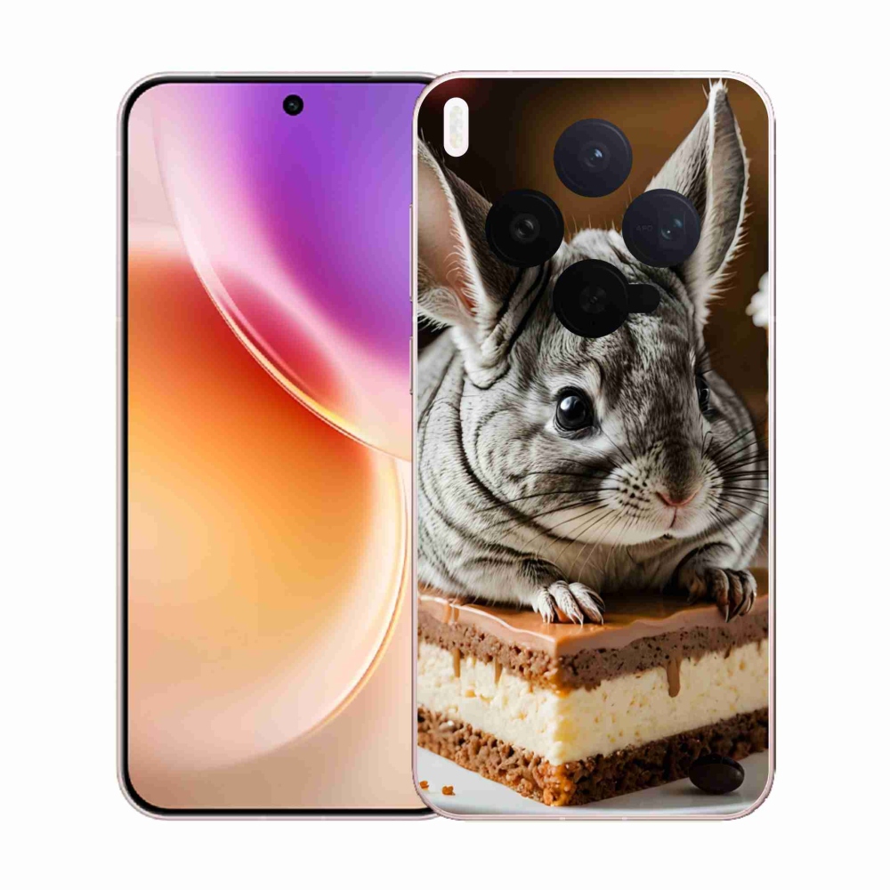 Gelový kryt mmCase na Vivo X300 5G - činčila