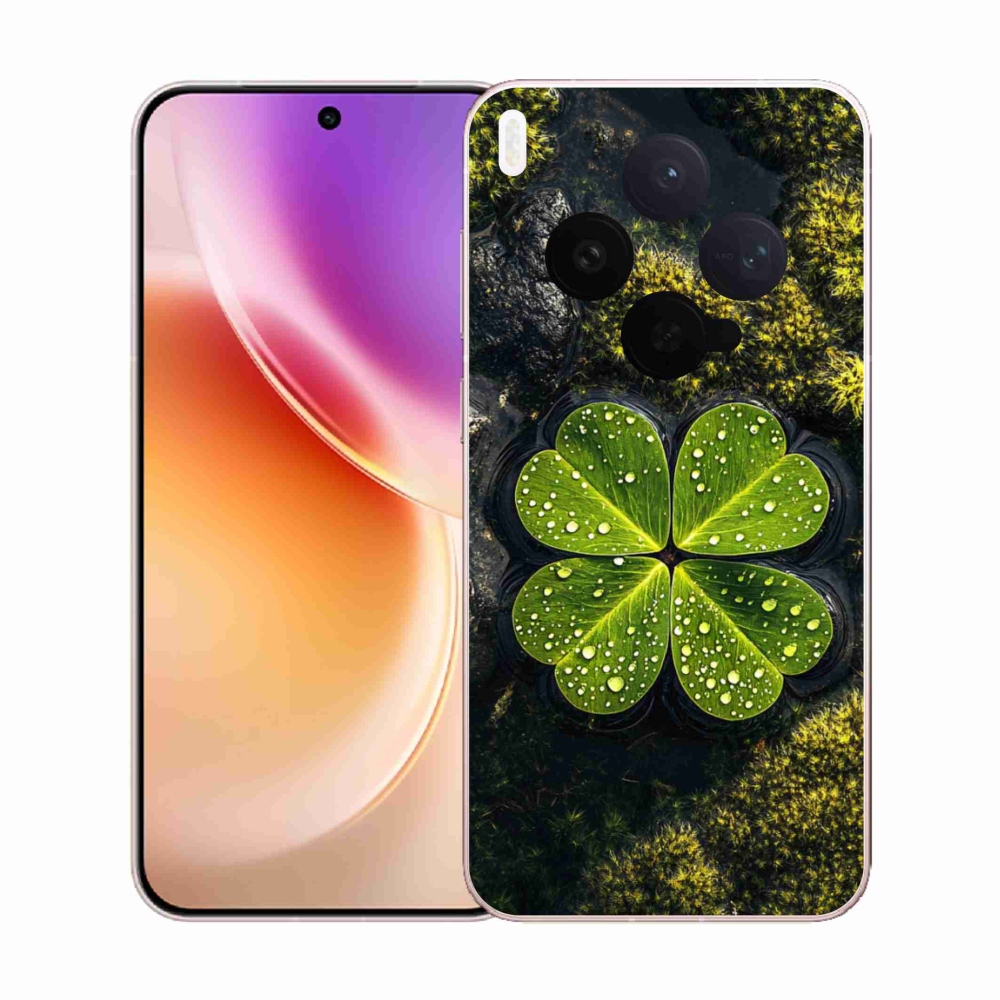 Gelový kryt mmCase na Vivo X300 5G - čtyřlístek