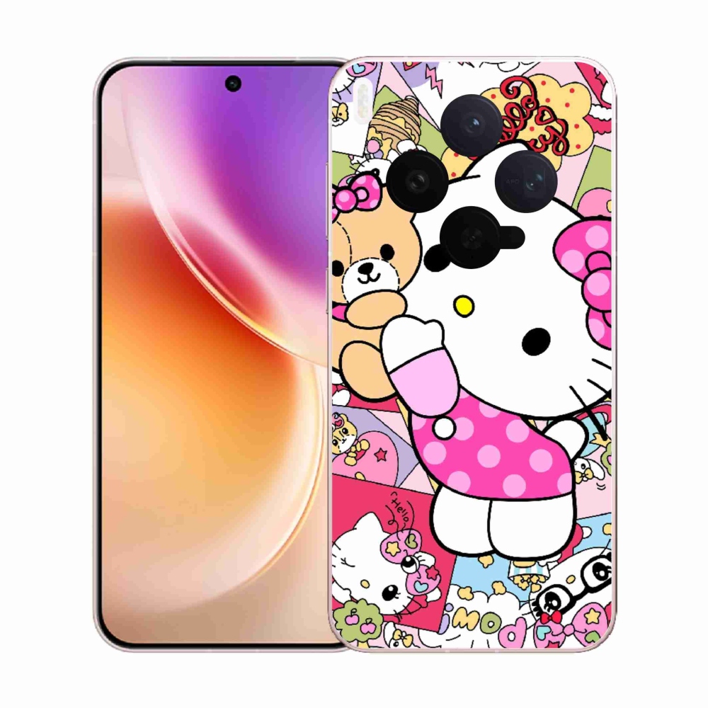 Gelový kryt mmCase na Vivo X300 5G - cute kitty