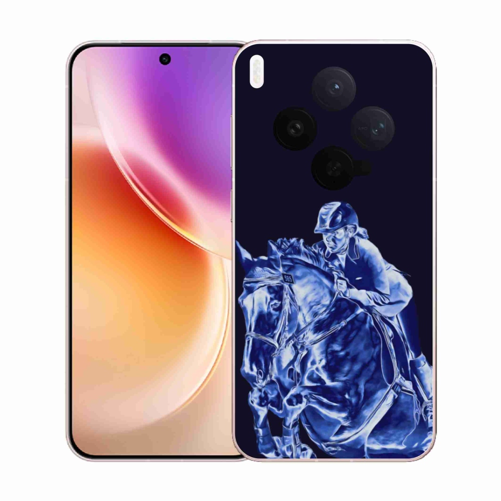 Gelový kryt mmCase na Vivo X300 5G - dostihový kůň