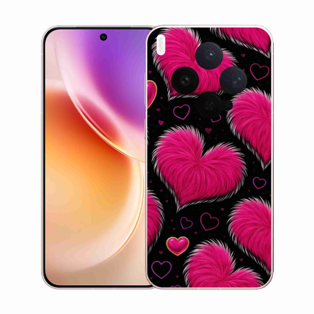 Gelový kryt mmCase na Vivo X300 5G - hebká srdce