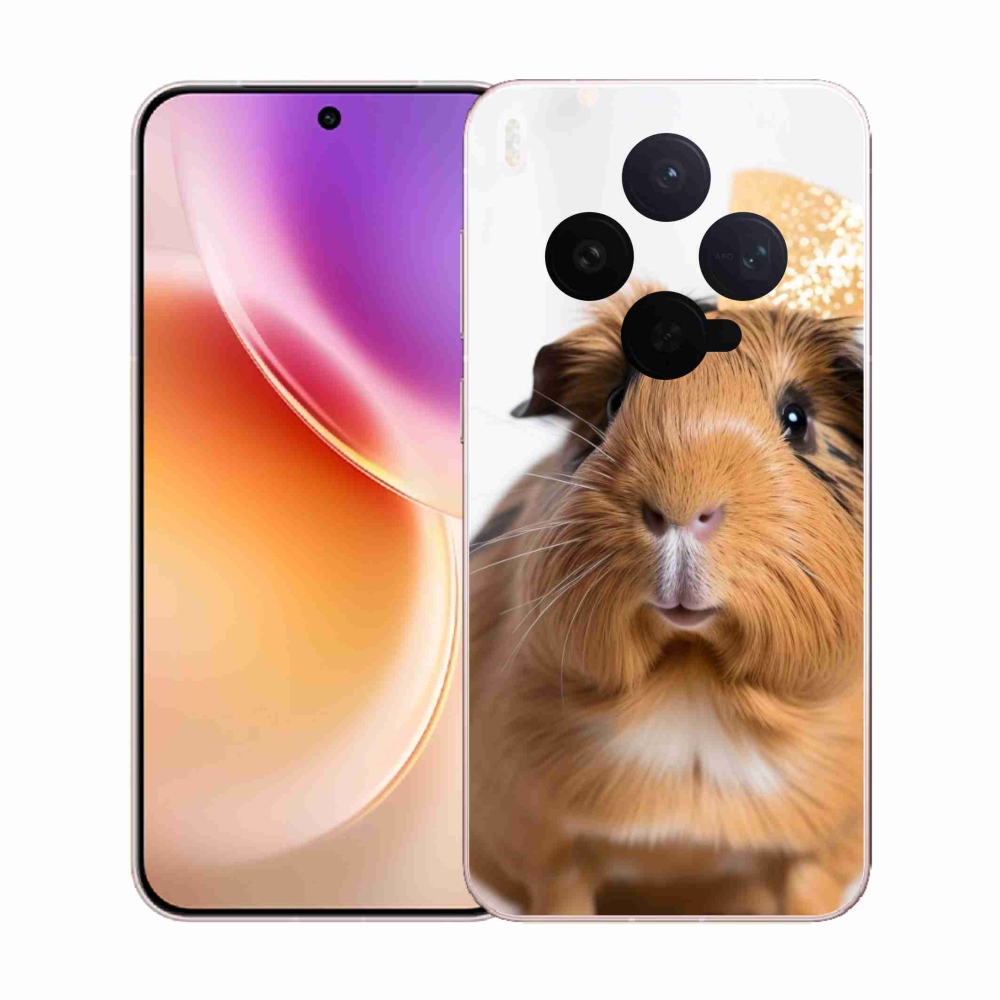 Gelový kryt mmCase na Vivo X300 5G - hnědé morče