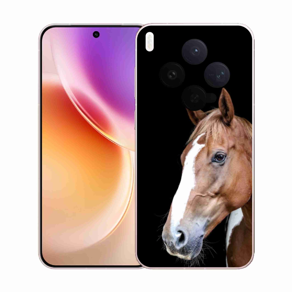 Gelový kryt mmCase na Vivo X300 5G - hnědý kůň 3