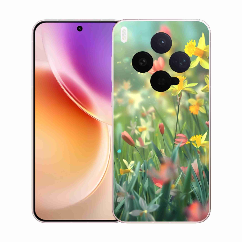 Gelový kryt mmCase na Vivo X300 5G - jarní květy