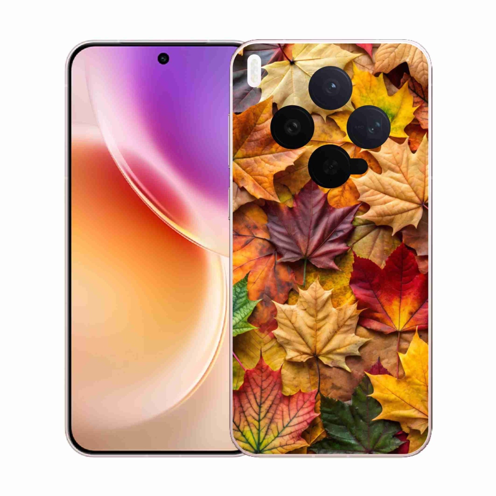 Gelový kryt mmCase na Vivo X300 5G - javorové listy 2