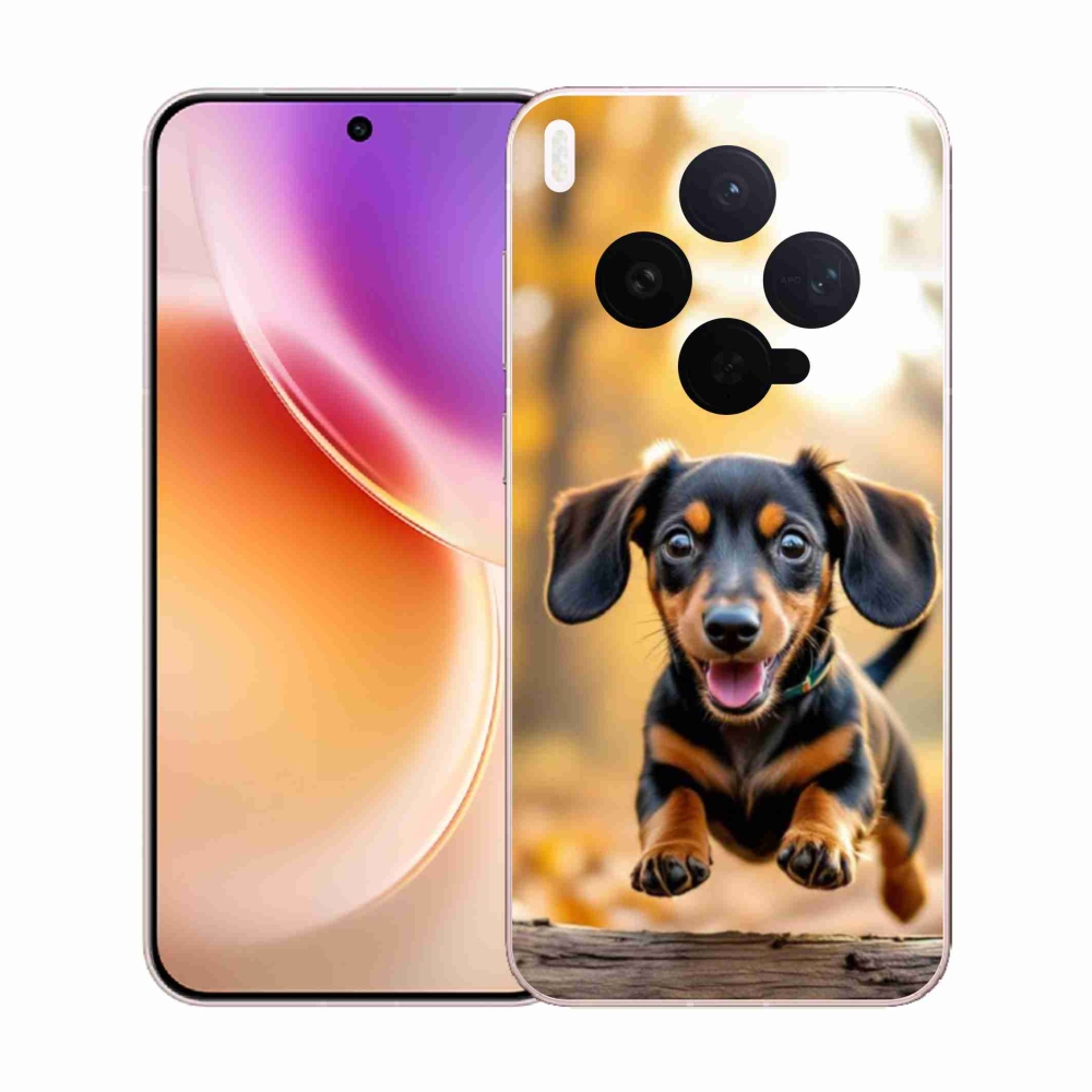 Gelový kryt mmCase na Vivo X300 5G - jezevčík 2