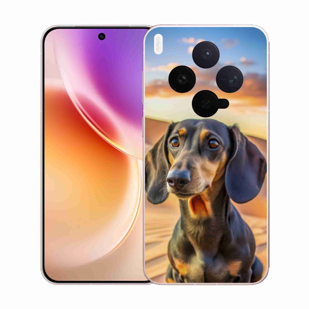 Gelový kryt mmCase na Vivo X300 5G - jezevčík 3 