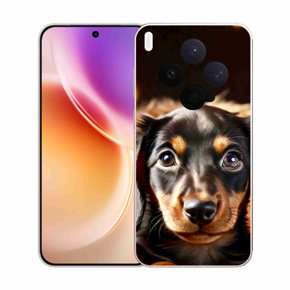 Gelový kryt mmCase na Vivo X300 5G - jezevčík