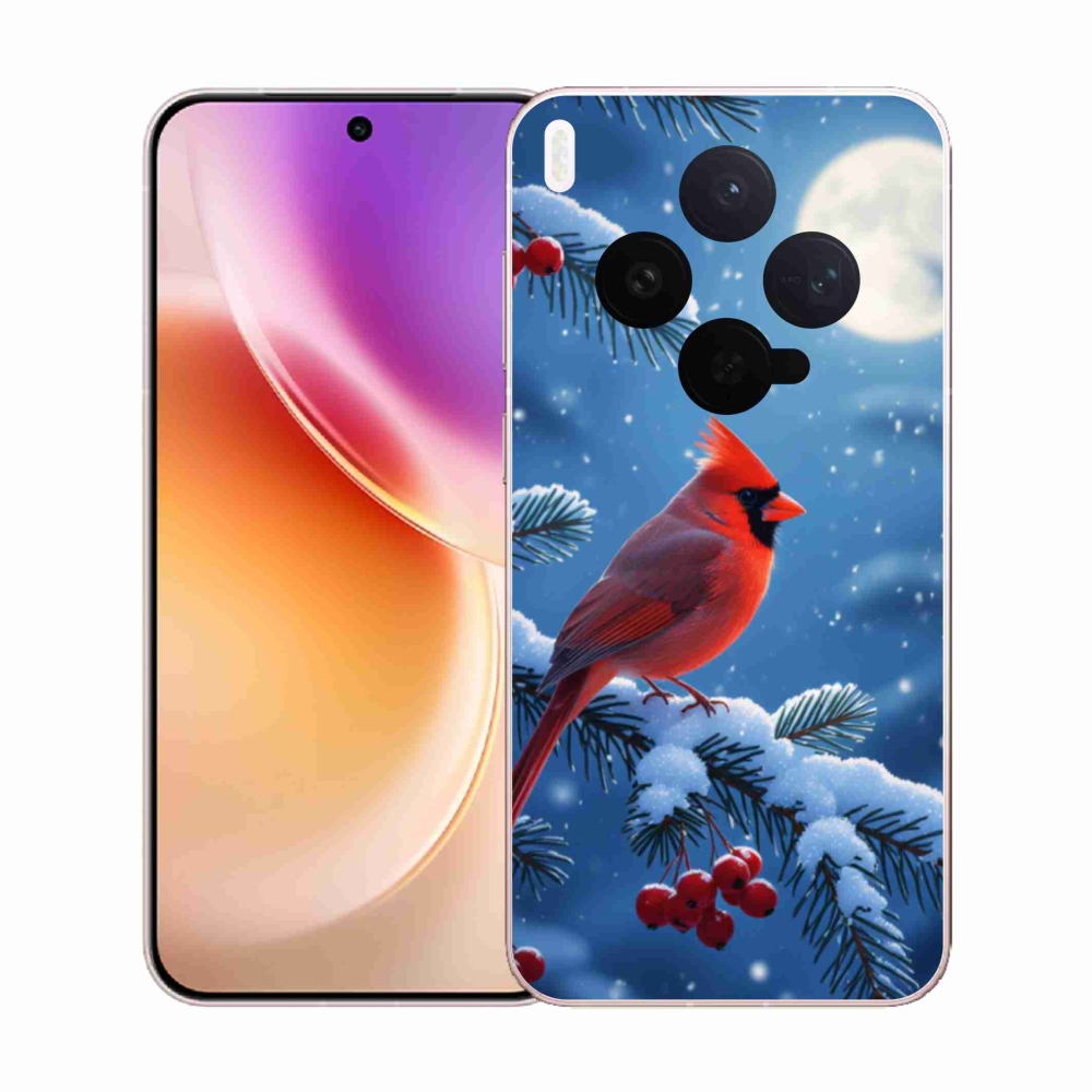 Gelový kryt mmCase na Vivo X300 5G - kardinál červený