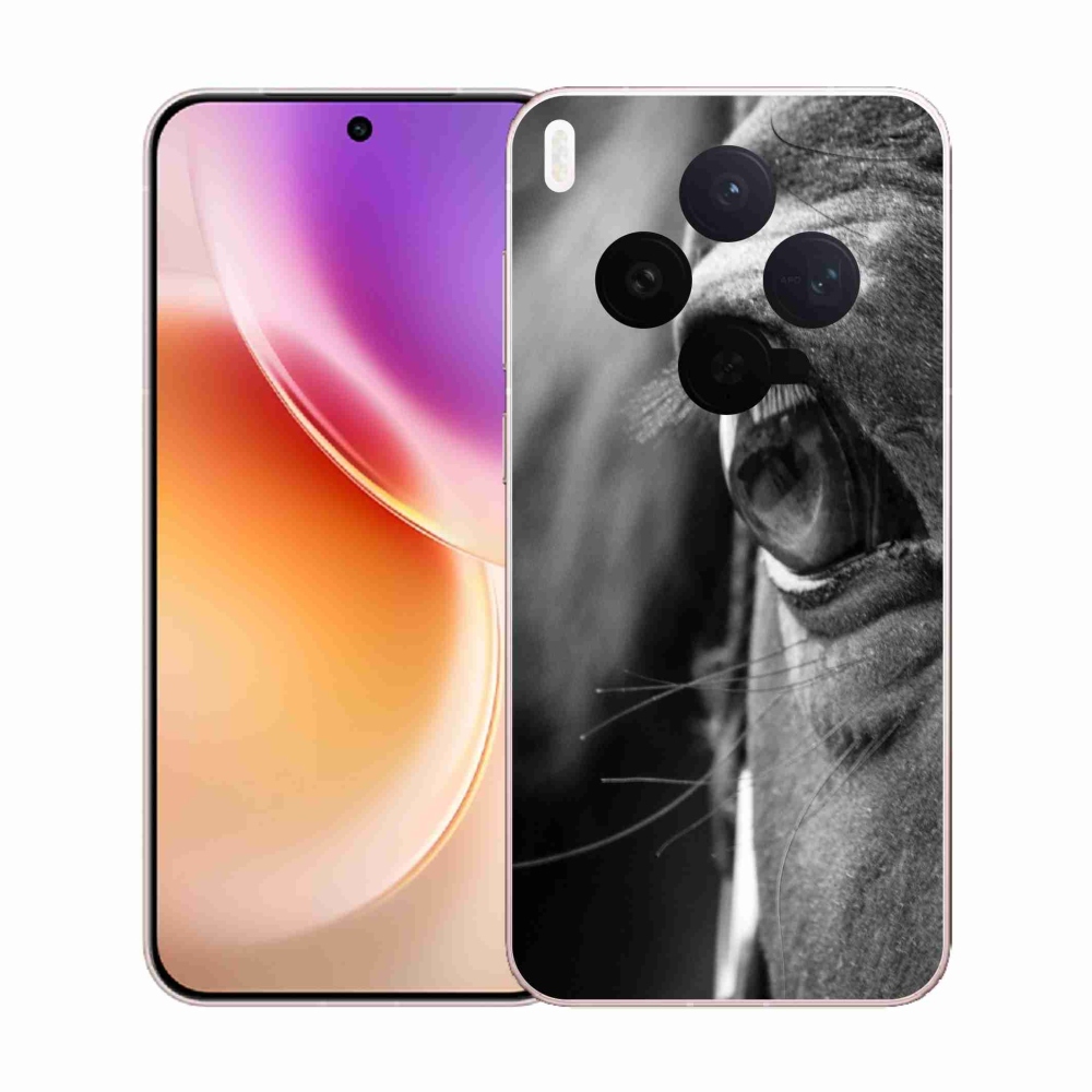 Gelový kryt mmCase na Vivo X300 5G - koňský pohled