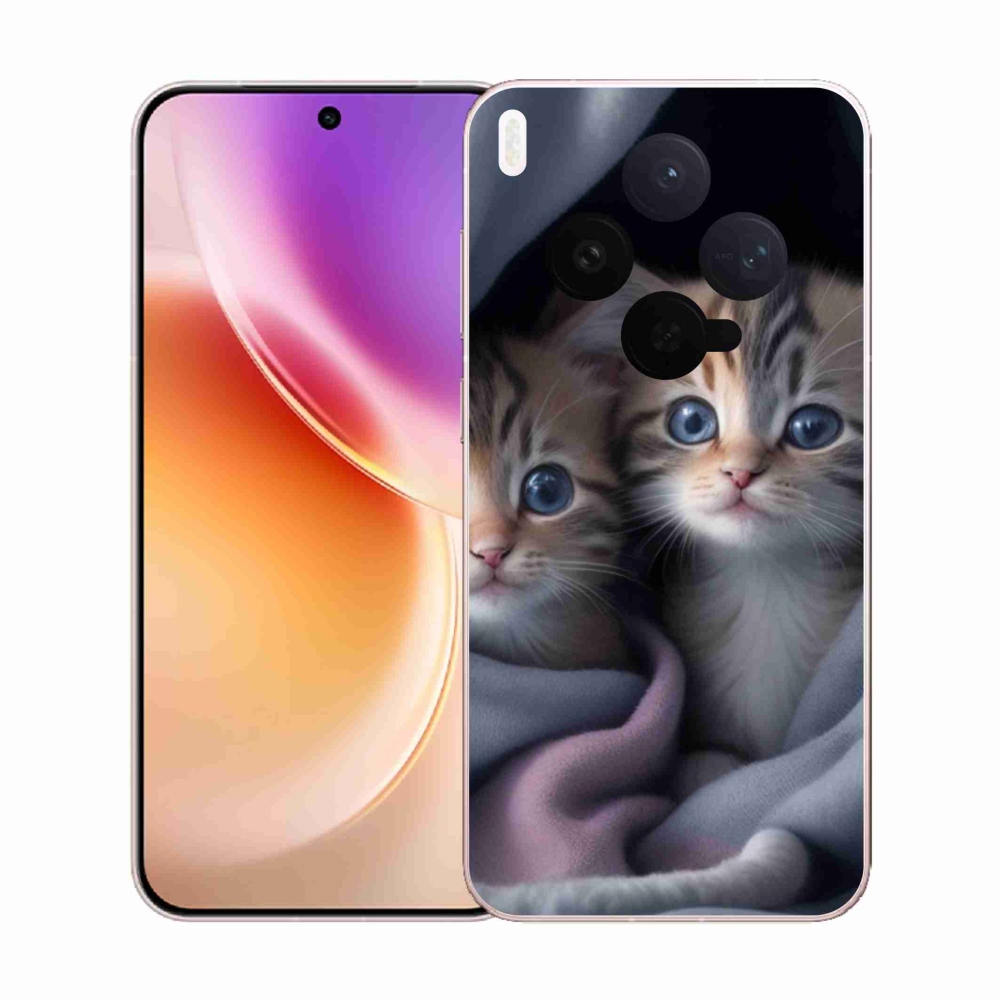 Gelový kryt mmCase na Vivo X300 5G - kočičí duo 2