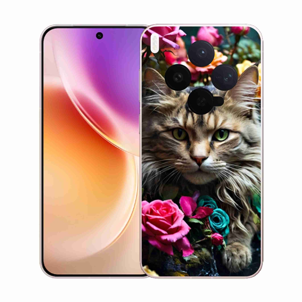 Gelový kryt mmCase na Vivo X300 5G - kočíčí pohled 2