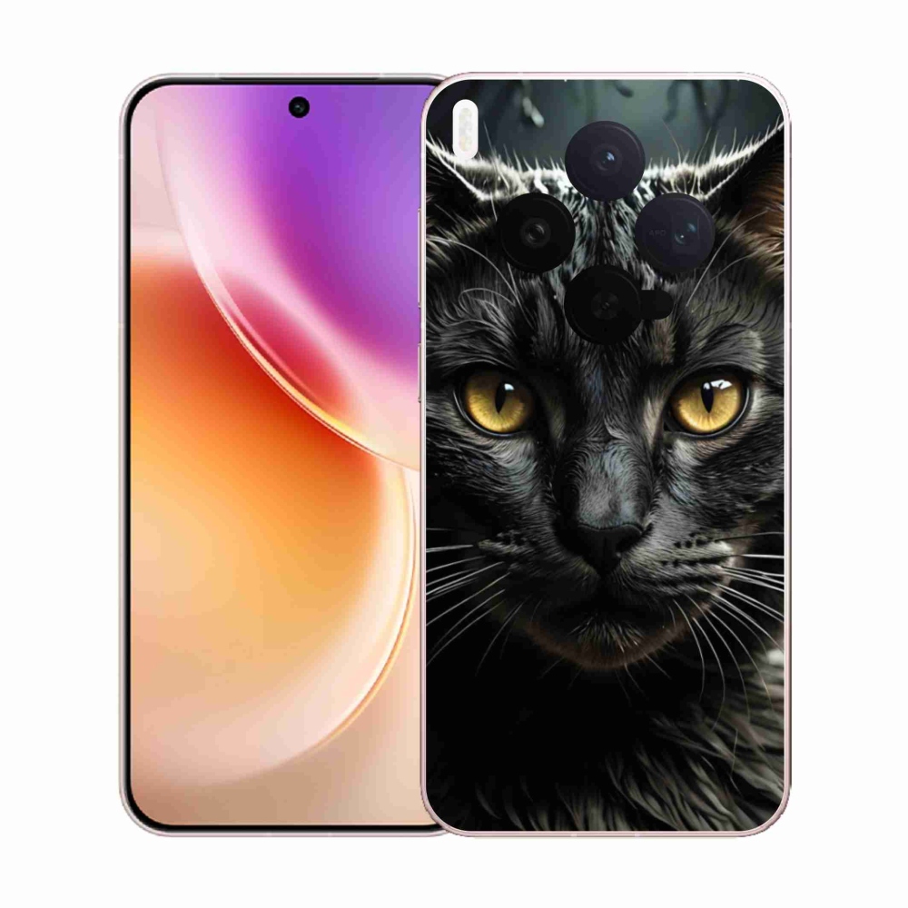 Gelový kryt mmCase na Vivo X300 5G - kočičí pohled 3