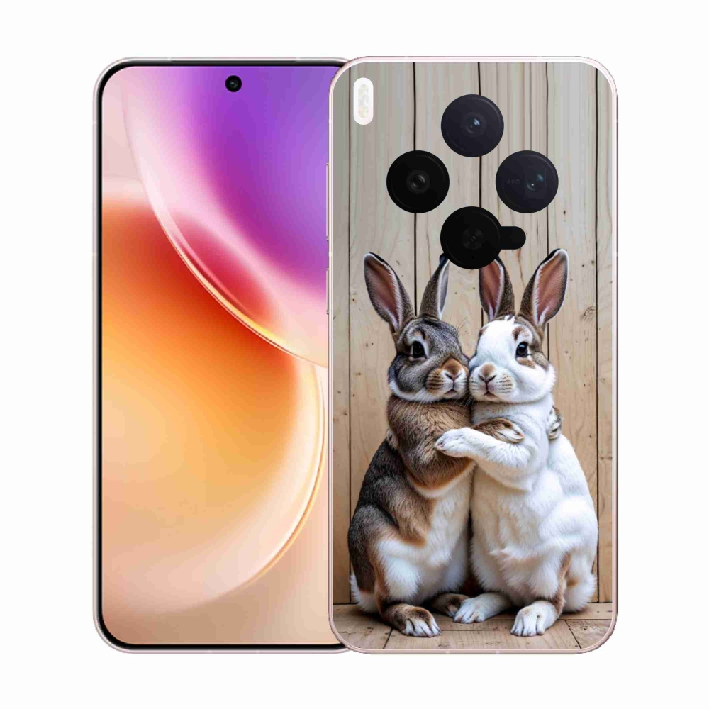 Gelový kryt mmCase na Vivo X300 5G - králičí pár