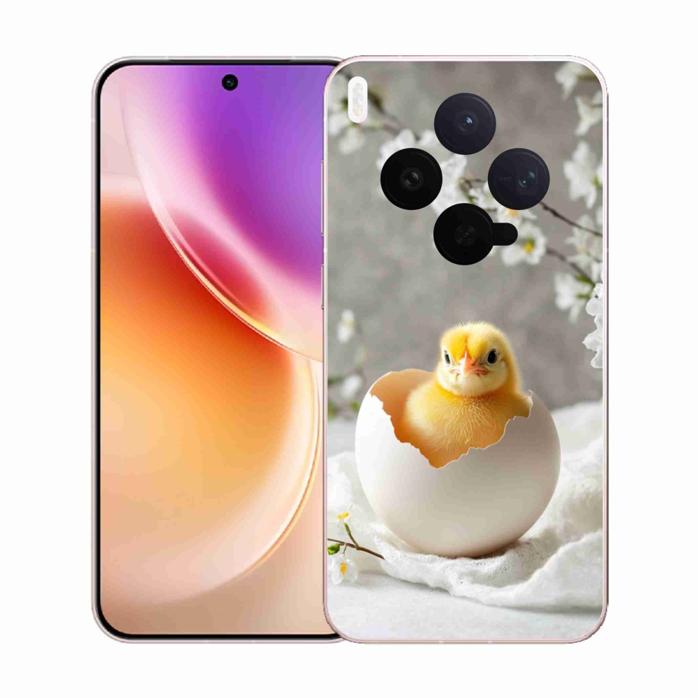 Gelový kryt mmCase na Vivo X300 5G - kuřátko