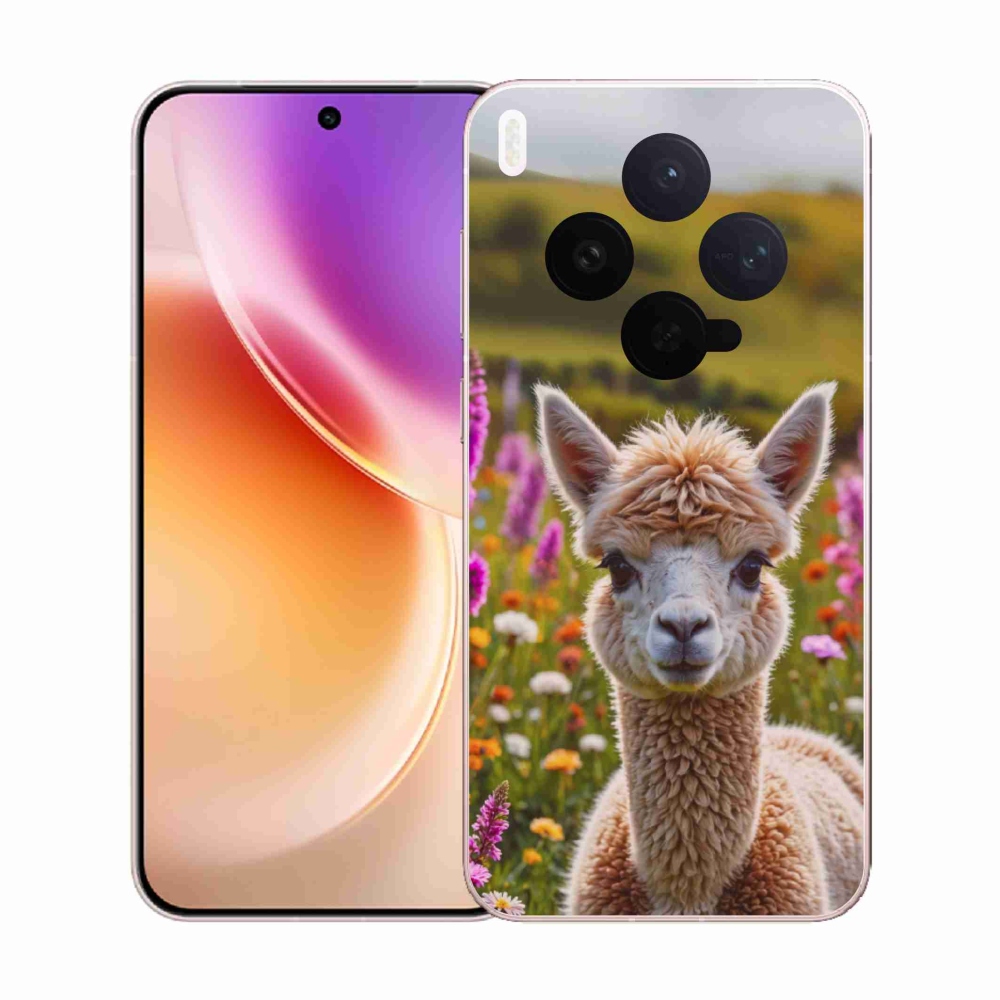 Gelový kryt mmCase na Vivo X300 5G - lama na louce