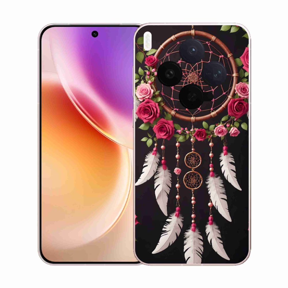 Gelový kryt mmCase na Vivo X300 5G - lapač snů s růžemi