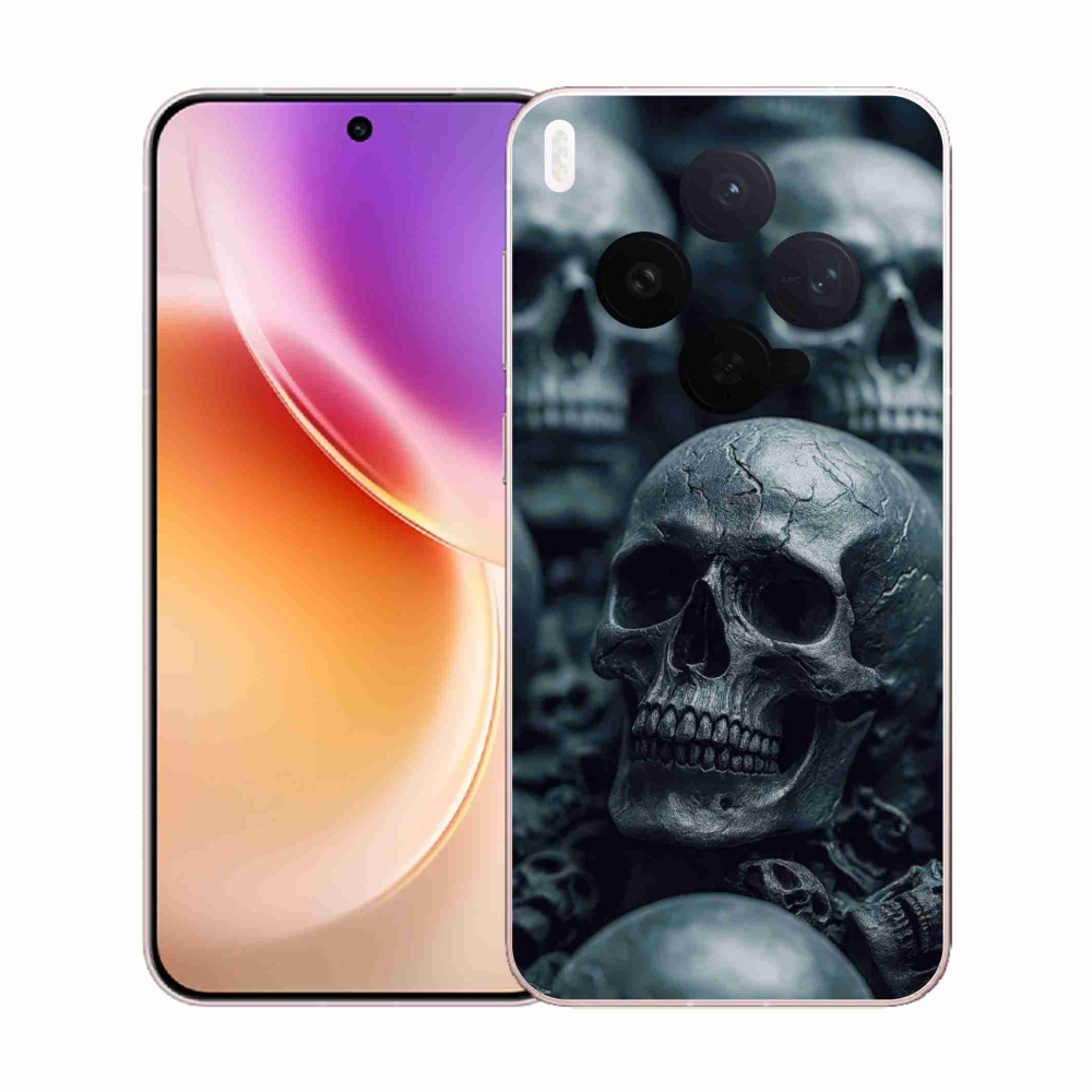 Gelový kryt mmCase na Vivo X300 5G - lebka 2