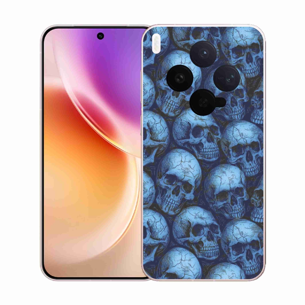 Gelový kryt mmCase na Vivo X300 5G - lebky