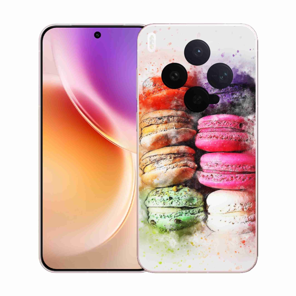 Gelový kryt mmCase na Vivo X300 5G - makrónky