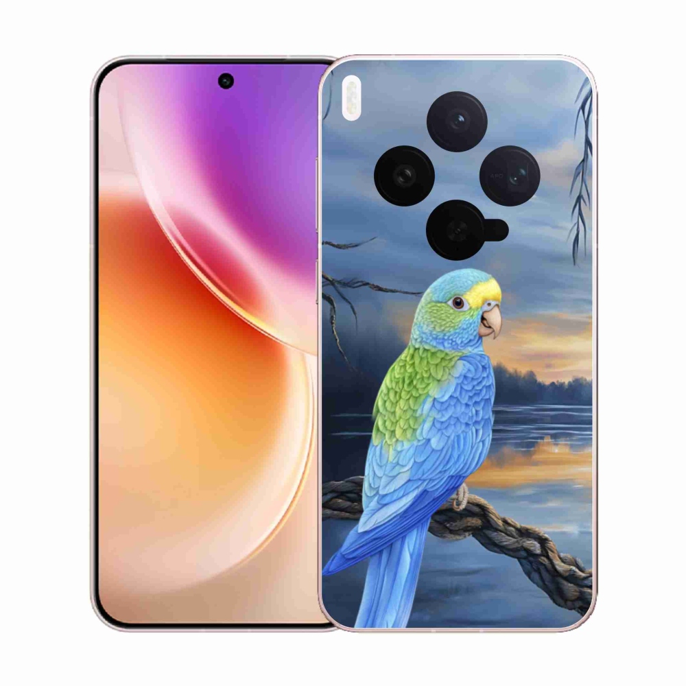 Gelový kryt mmCase na Vivo X300 5G - modrý papoušek