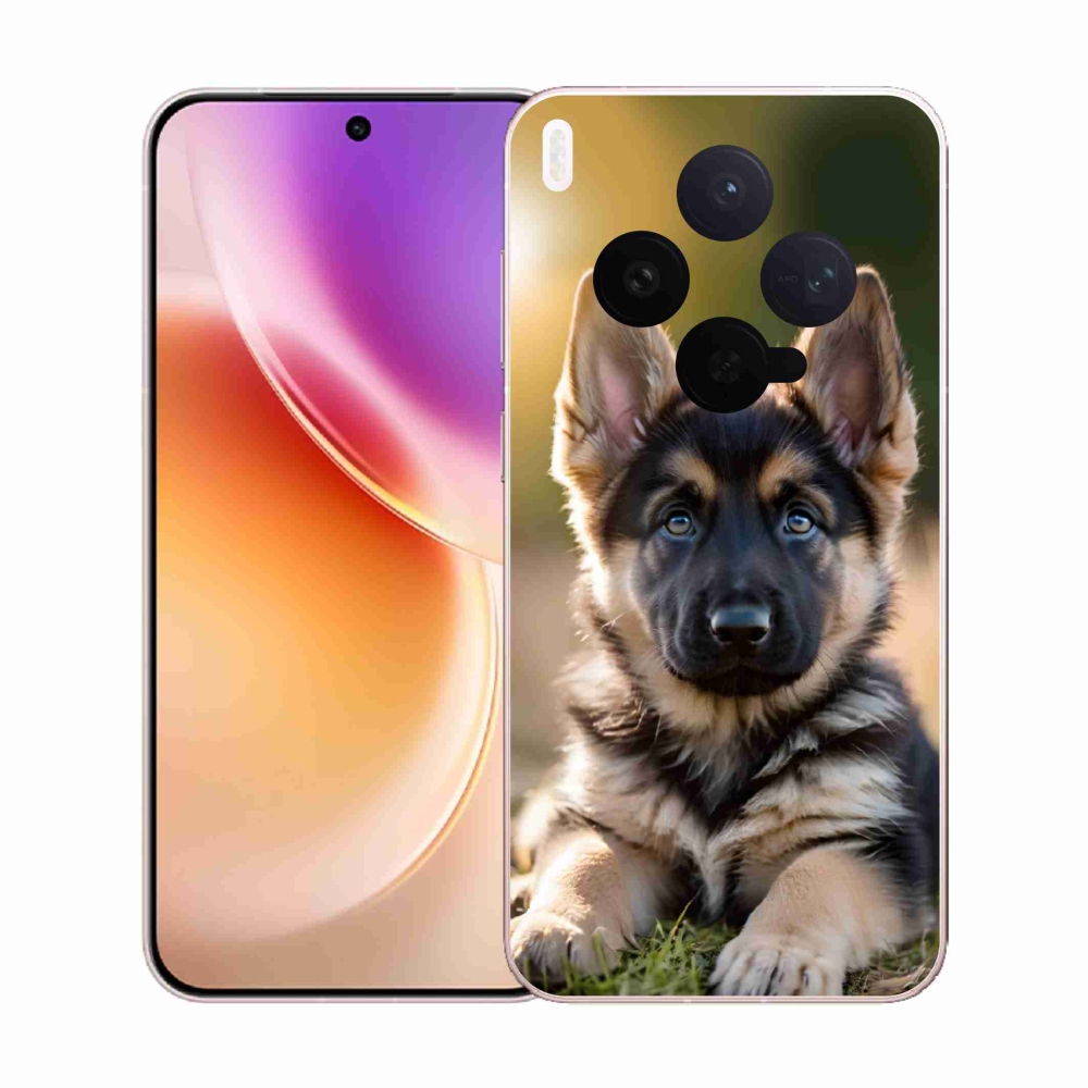 Gelový kryt mmCase na Vivo X300 5G - německý ovčák v přírodě