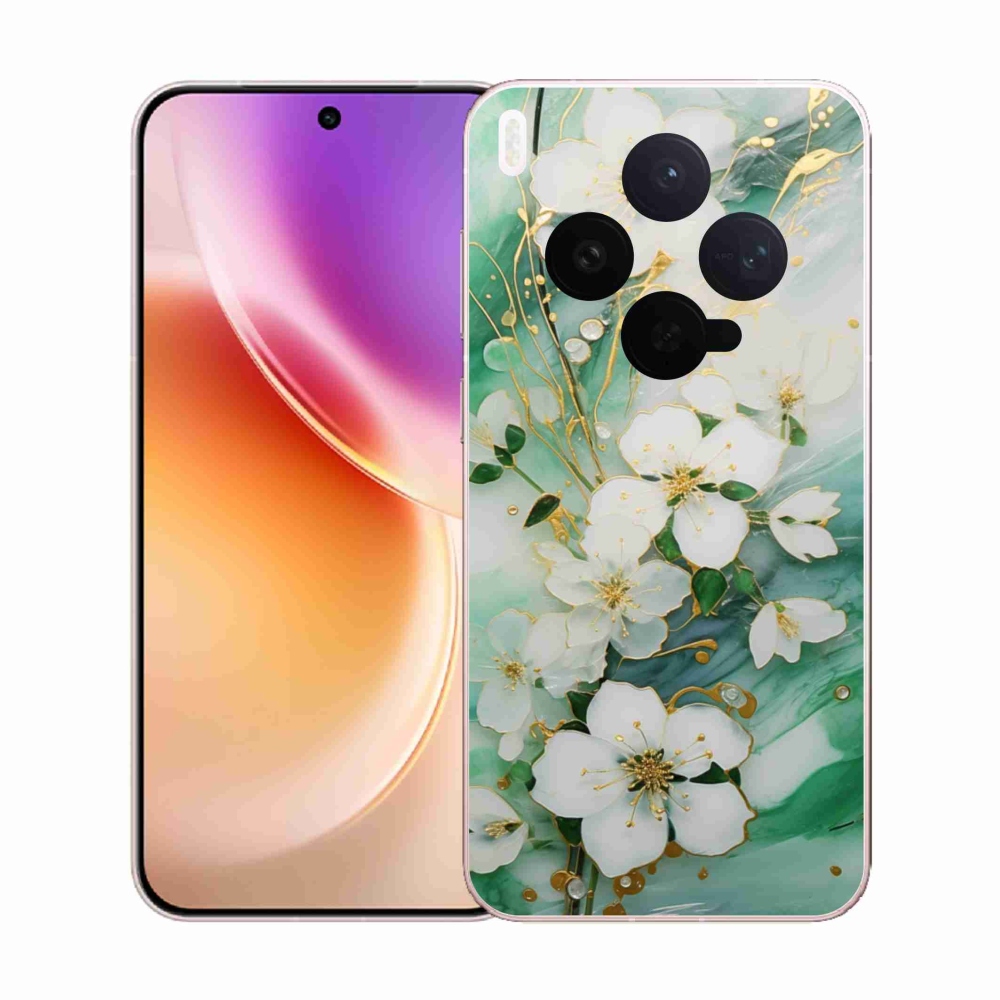 Gelový kryt mmCase na Vivo X300 5G - něžné květy