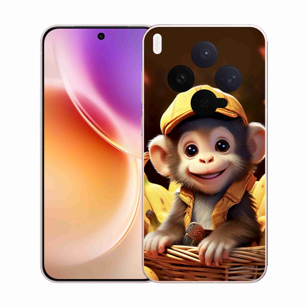 Gelový kryt mmCase na Vivo X300 5G - opice v košíku