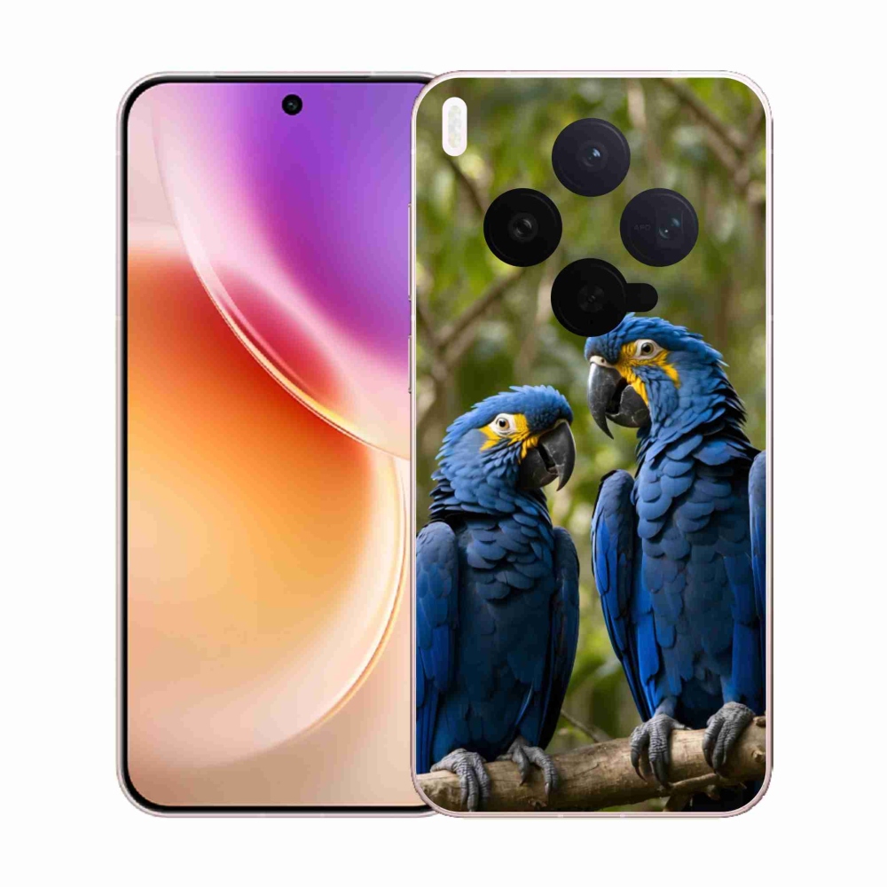 Gelový kryt mmCase na Vivo X300 5G - papouščí duo