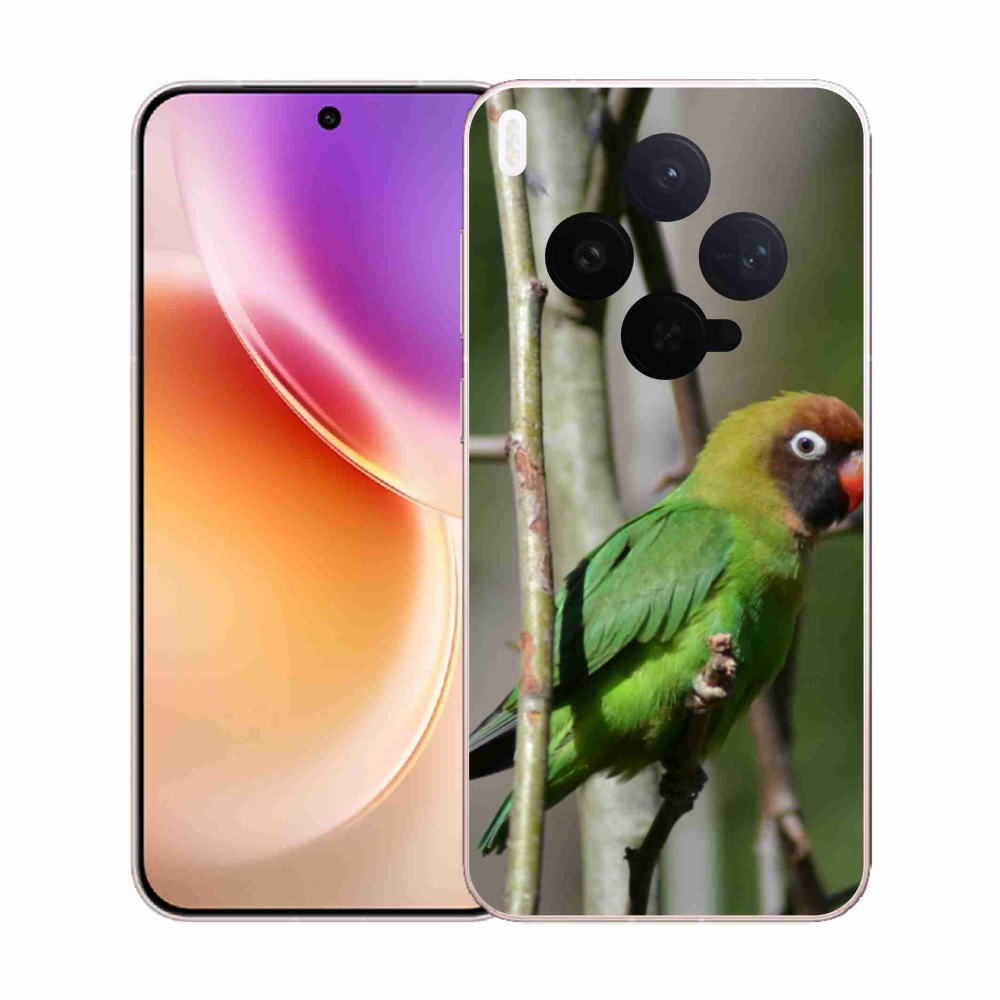 Gelový kryt mmCase na Vivo X300 5G - papoušek agapornis