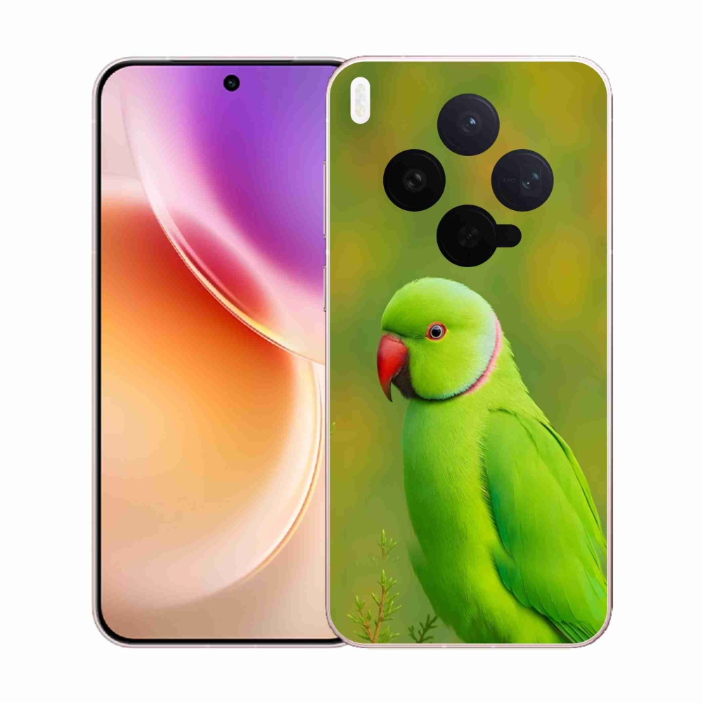 Gelový kryt mmCase na Vivo X300 5G - papoušek alexandr 2